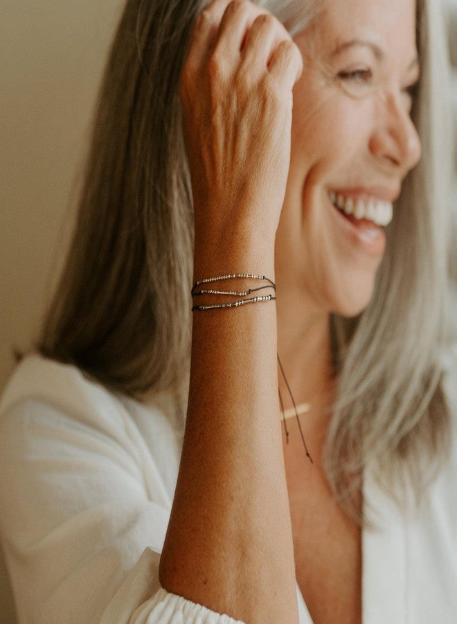 Loved Creations Morse Code Bracelets for Women, Colossians 1:11 Christian Bible Verse Bracelets, Scripture S925 Sterling Silver Inspirational Faith Jewelry, Religious Gifts for Women - Image 2